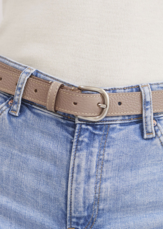Ceinture fine Détente en cuir femme