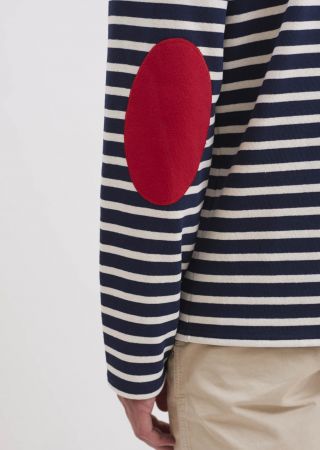 MÉRIDIEN MODERNE RAYÉ avec coudière homme Saint James
