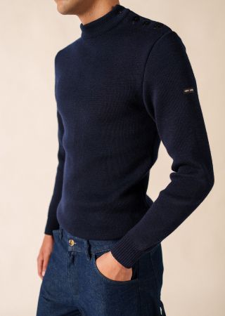 OFFICIER 1U Pull marin traditionnel long |Saint James