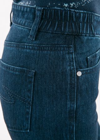 PATRICIA II  JEAN femme 5 poches taille haute élastiquée Saint James .