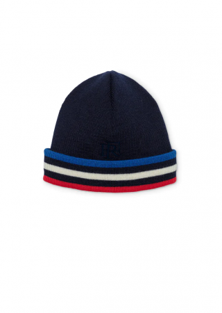 Bonnet tricolore en laine SAINT JAMES x Elysée