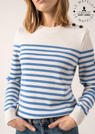 ROCHEFORT Femme Rayé Pull marin |Saint James