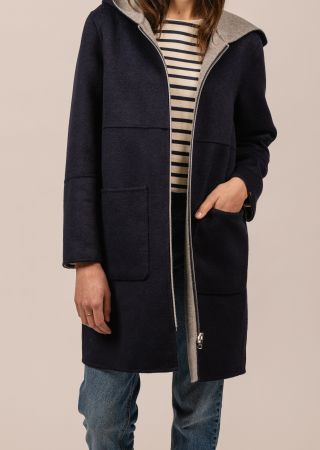 STE ALICE Manteau femme réversible zippé SAINT JAMES