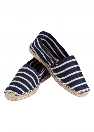 Espadrilles marinière homme en coton canevas