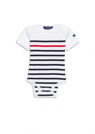 Coffret cadeau body marinière à rayure contrastée