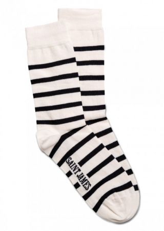 PIEDS RAYES Chaussettes rayées ou unies |Saint James