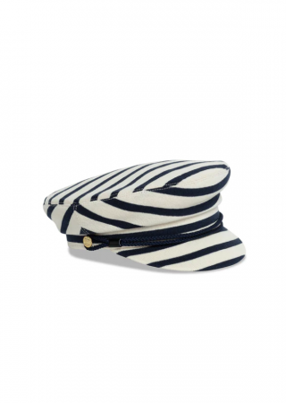Casquette de Marin SAINT JAMES en jersey de coton rayé