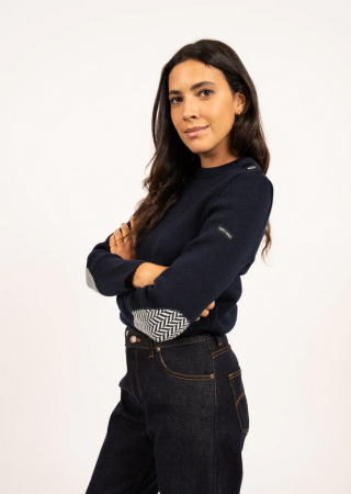 LA MATELOTE LSF Pull Marin Femme en laine| SAINT JAMES X Le Slip Français