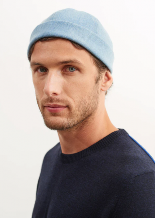 Bonnet Miki Marin SAINT JAMES en denim de coton