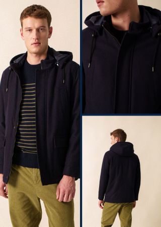 ST JEAN  Parka-homme- Drap de laine- -Saint James | Le Matelot