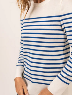 MAREE II R pull Marin  Blanc/Oxygène TAILLE 46