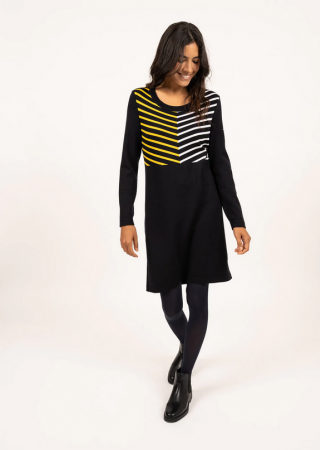 SÉRÉNA Robe en laine à jeu de rayuresSAINT JAMES x Isabelle Ballu