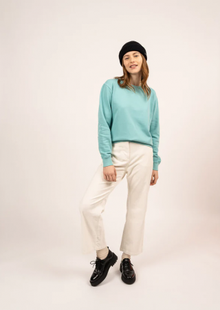 LOLA Sweat en coton à coudières cœur