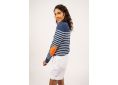 Jean / Blanc / Orange fluo