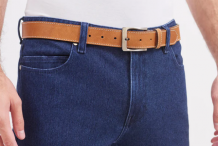 Ceinture Bordée en cuir homme St James