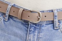Ceinture fine Détente en cuir femme