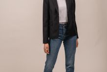 Blazer femme en drap de laine Col tailleur STE CÉCILE |Saint James