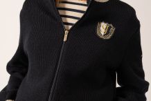 CAMPUS Blouson zippé femme écusson brodé
