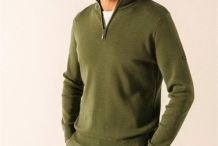 CROSSLEY II Pull homme col montant zippé SAINT JAMES