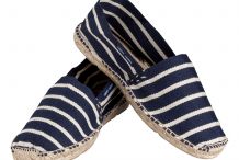 Espadrilles marinière homme en coton canevas
