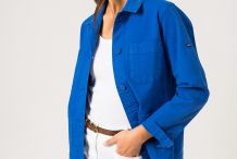 ALIZÉ Vestefemme en coton canvas boutonnée Saint James