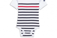 Coffret cadeau body marinière à rayure contrastée