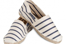Espadrilles marinière femme en coton canevas