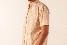 LENNY Chemise homme manches courte en popeline imprimé |Saint James