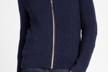 BAYONNE Cardigan zippé en maille perlée Saint James