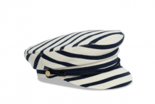 Casquette de Marin SAINT JAMES en jersey de coton rayé