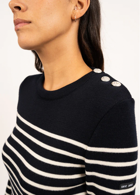 Pull Marée Navy/Écume